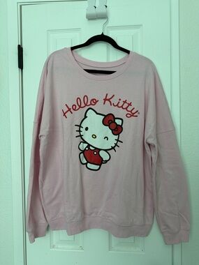 Hello Kitty Pink Graphic Pullover Sweater